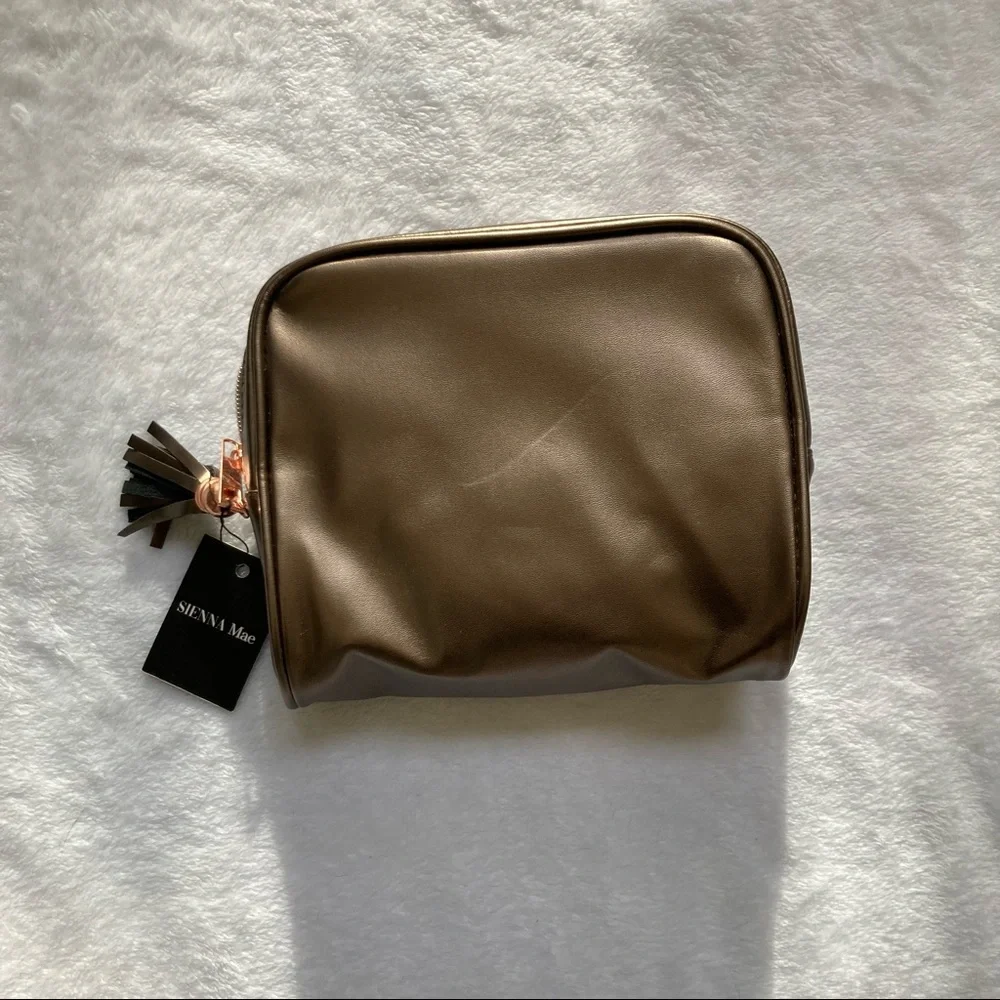 Sienna Mae makeup bag in brown